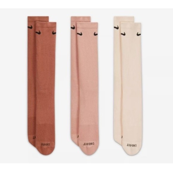 Nike Other - Nike Everyday Plus Cushioned Crew Socks 3 Pair Pack Large M 8-12 L 10-13 NWT